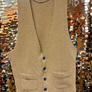 Barena Camel Knit Vest